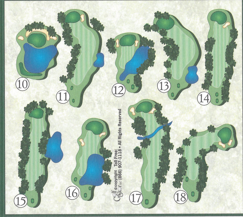 Course Layout Wedgewood Golf Course